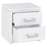 Wooden Bedside Cabinet With 2 Drawers - Charles