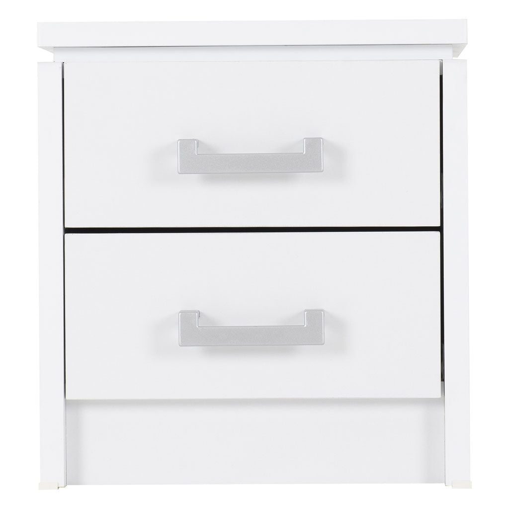 Wooden Bedside Cabinet With 2 Drawers - Charles