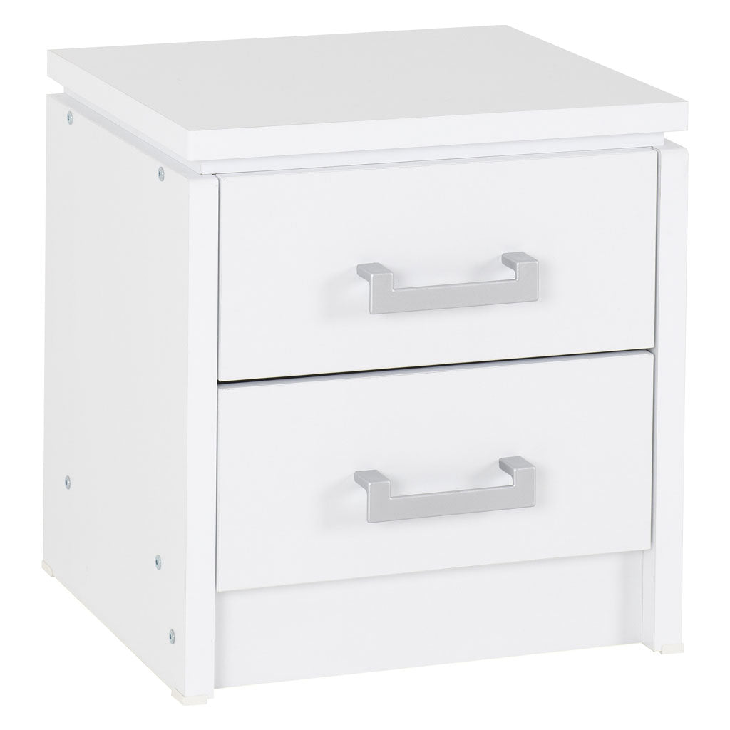 Wooden Bedside Cabinet With 2 Drawers - Charles