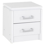 Wooden Bedside Cabinet With 2 Drawers - Charles