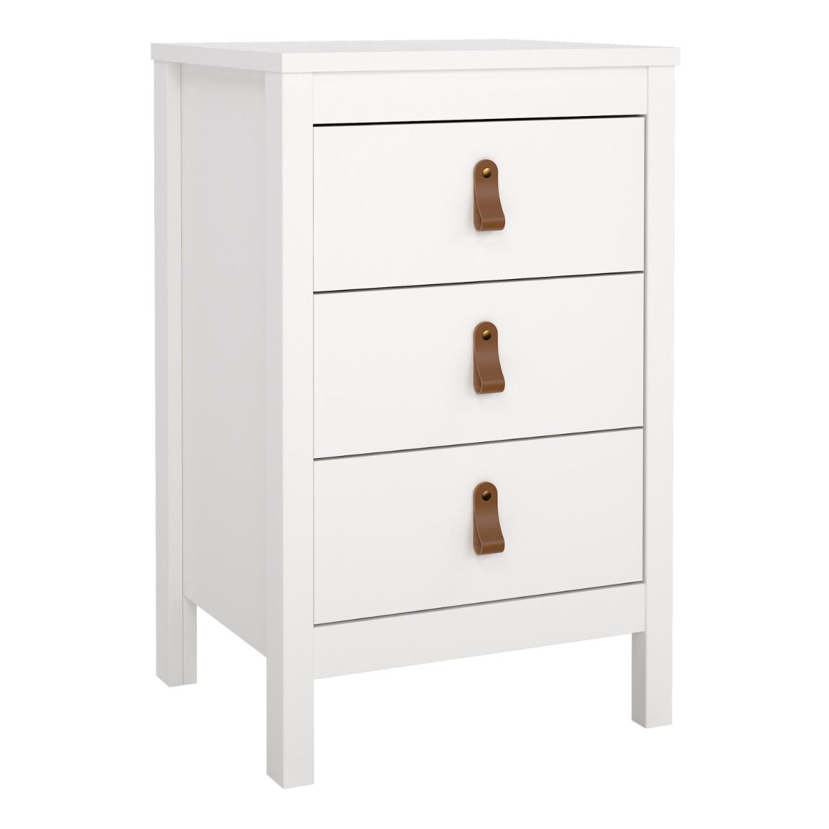 Wooden Bedside Cabinet With 3 Drawers - Barcelona