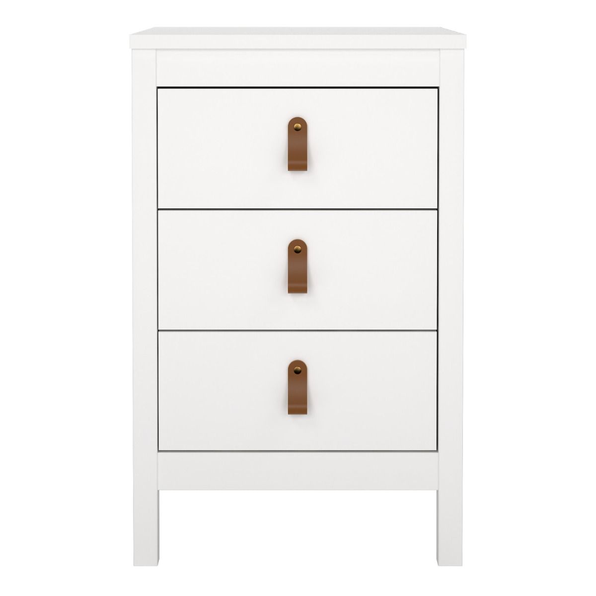 Wooden Bedside Cabinet With 3 Drawers - Barcelona