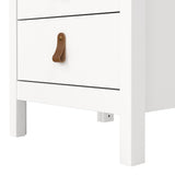Wooden Bedside Cabinet With 3 Drawers - Barcelona