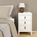 Wooden Bedside Cabinet With 3 Drawers - Barcelona