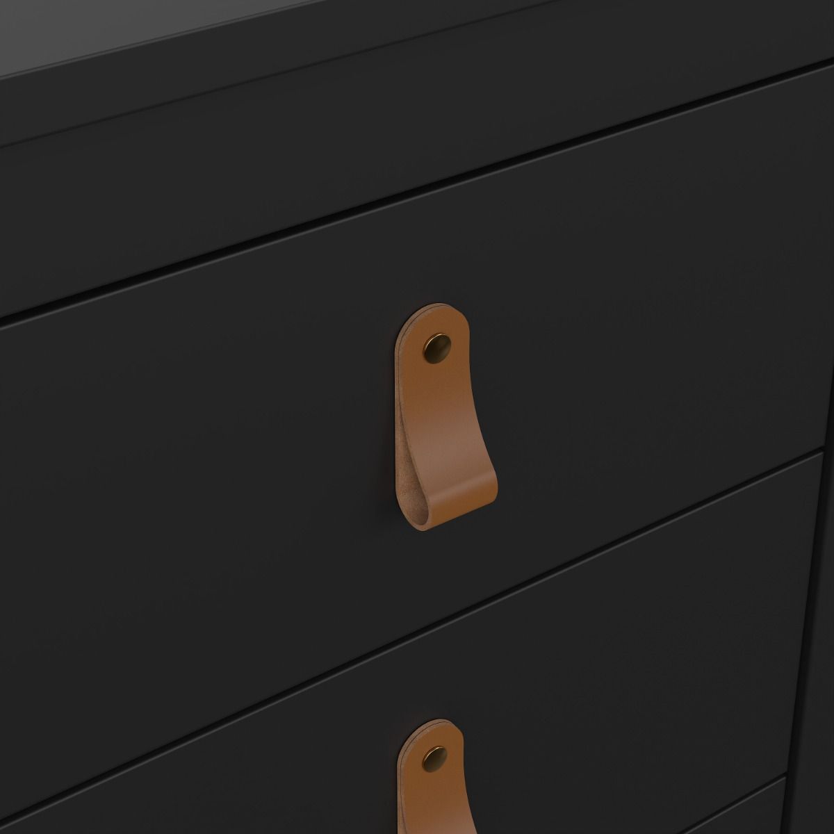 Wooden Bedside Cabinet With 3 Drawers - Barcelona