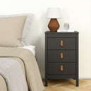 Wooden Bedside Cabinet With 3 Drawers - Barcelona