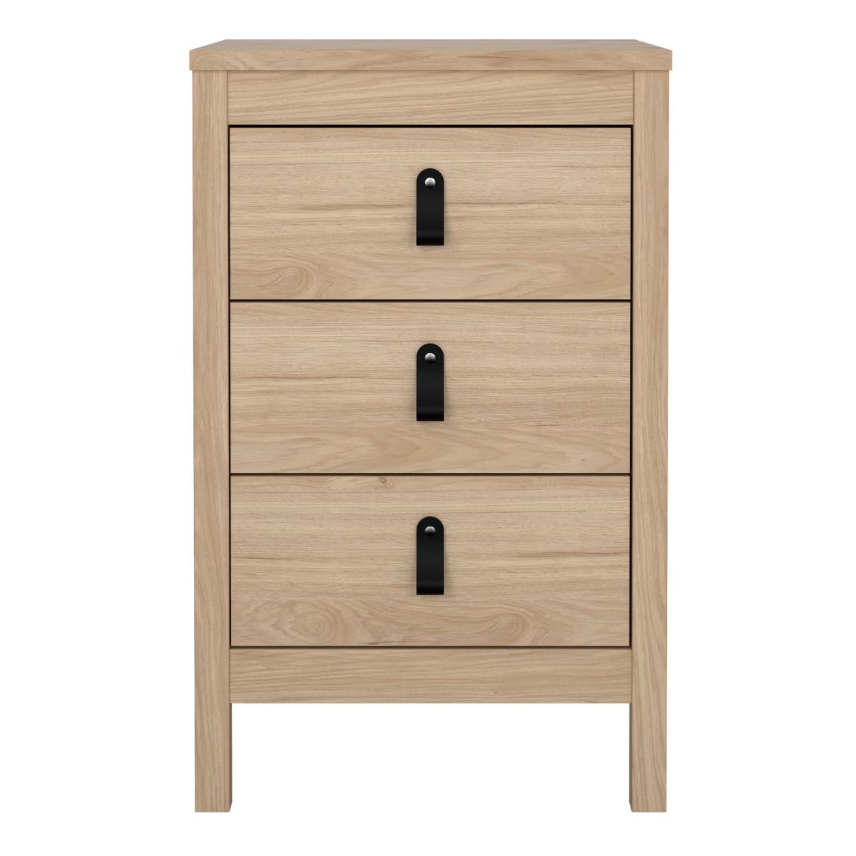 Wooden Bedside Cabinet With 3 Drawers - Barcelona