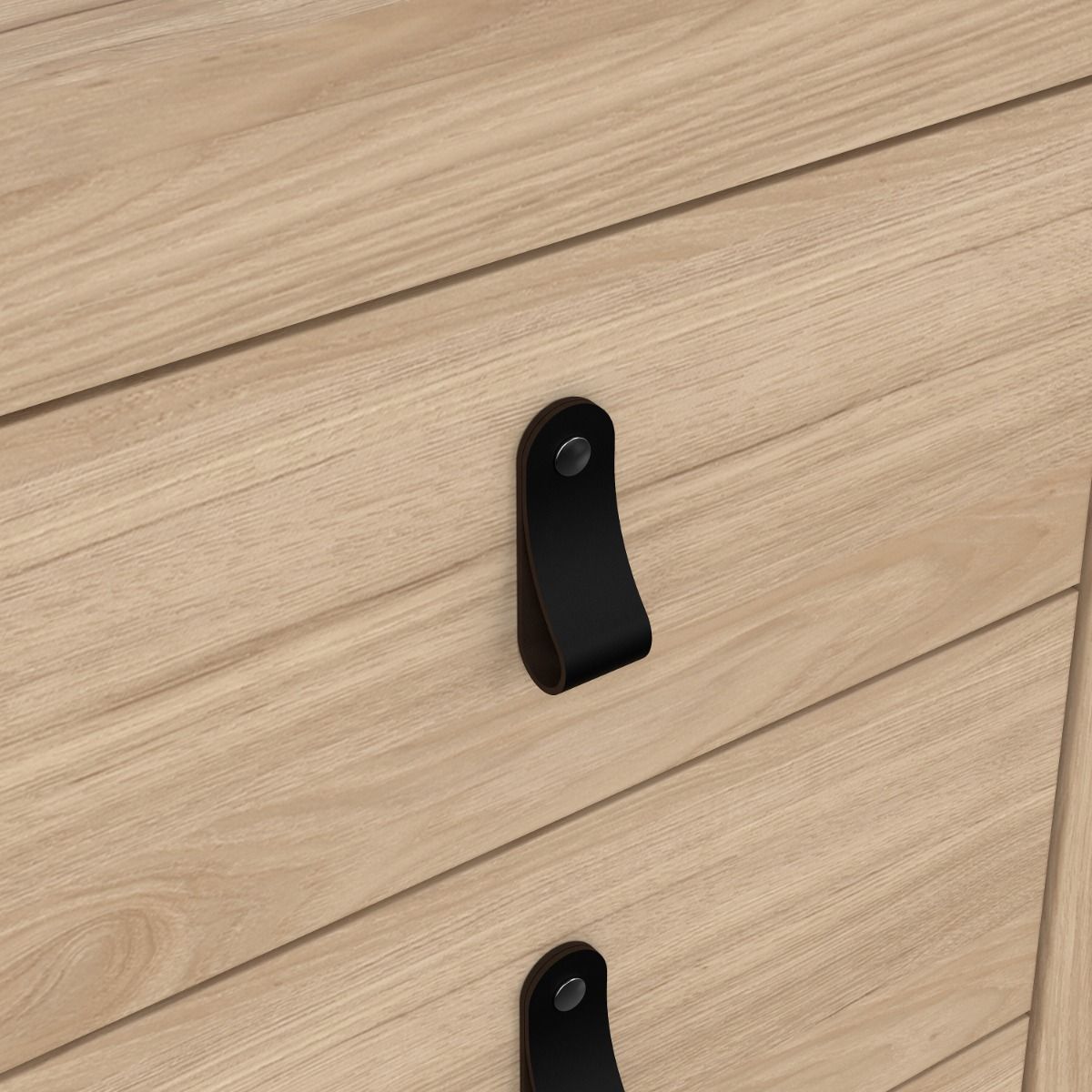 Wooden Bedside Cabinet With 3 Drawers - Barcelona