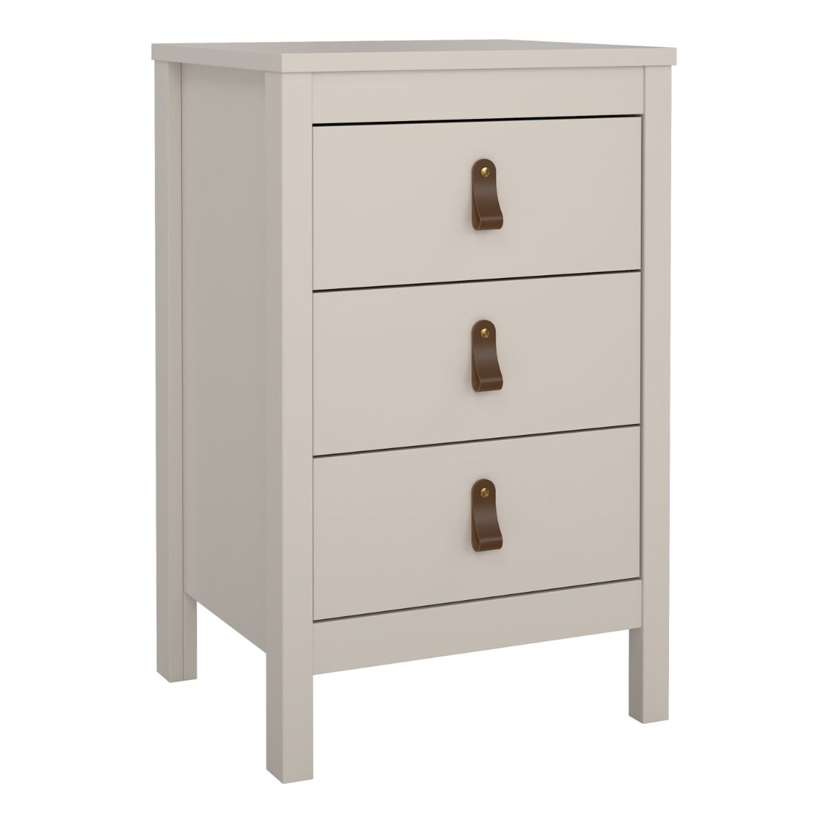 Wooden Bedside Cabinet With 3 Drawers - Barcelona