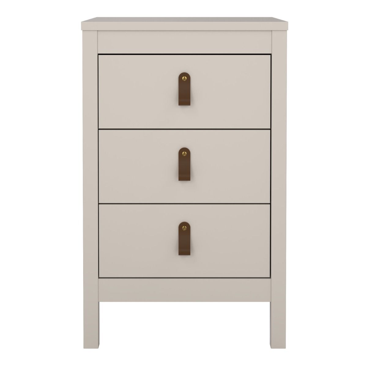 Wooden Bedside Cabinet With 3 Drawers - Barcelona