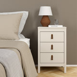 Wooden Bedside Cabinet With 3 Drawers - Barcelona