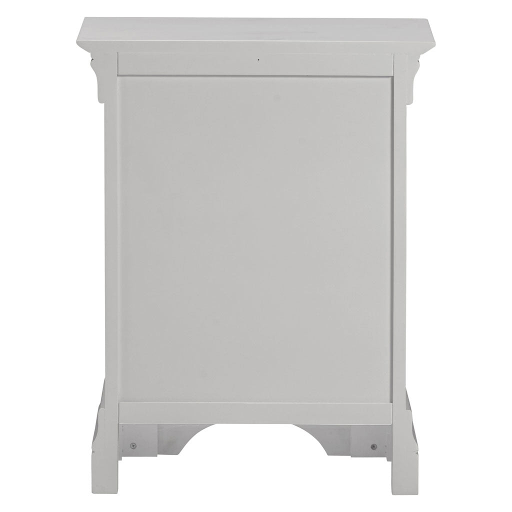 Wooden Bedside Cabinet With 3 Drawers - Bordeaux