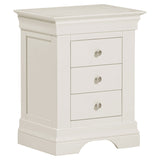 Wooden Bedside Cabinet With 3 Drawers - Bordeaux