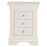 Wooden Bedside Cabinet With 3 Drawers - Bordeaux