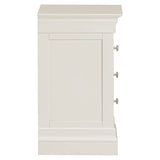 Wooden Bedside Cabinet With 3 Drawers - Bordeaux