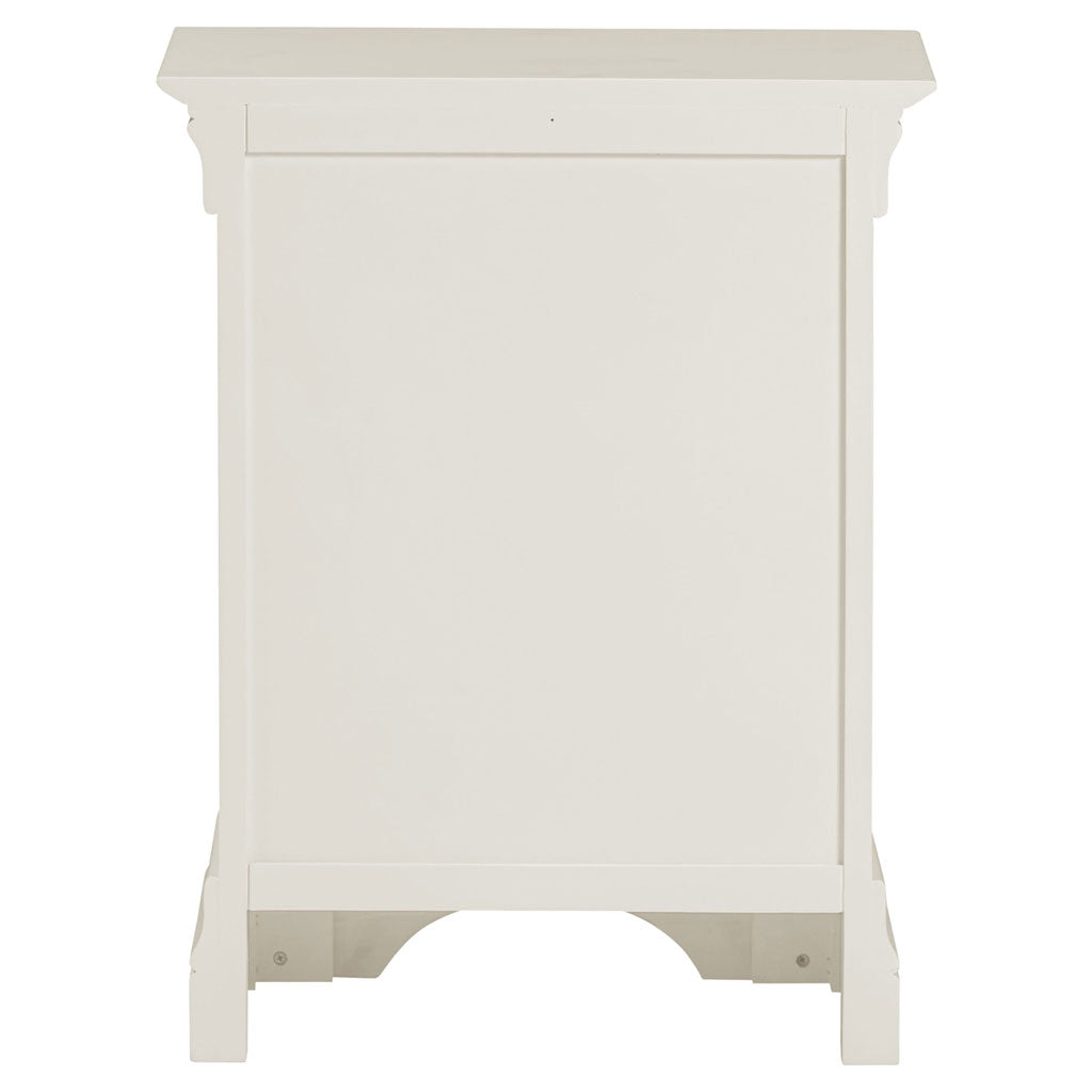 Wooden Bedside Cabinet With 3 Drawers - Bordeaux