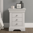 Wooden Bedside Cabinet With 3 Drawers - Bordeaux