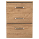 Wooden Bedside Cabinet With 3 Drawers - Dakota