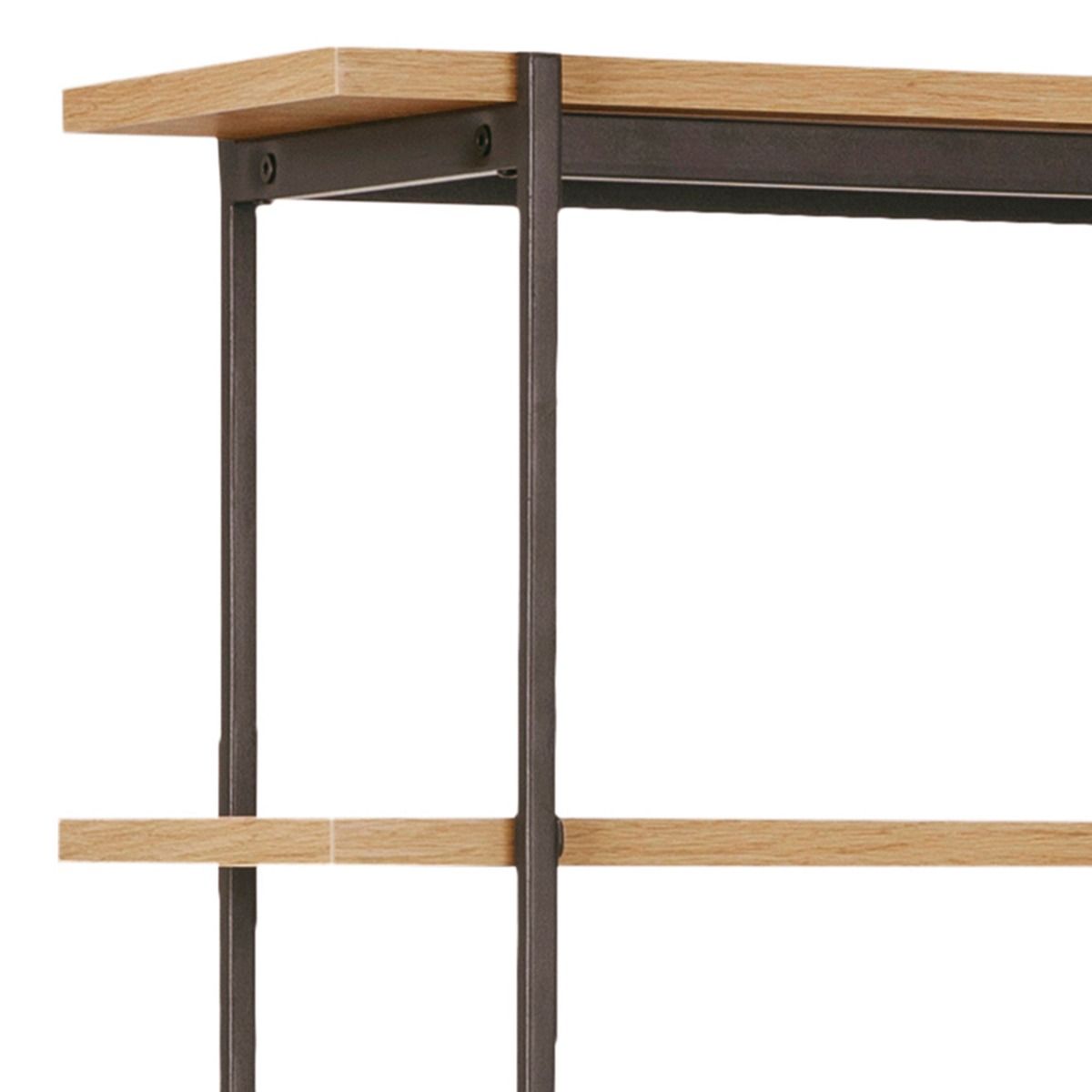 Wooden Bookcase With 1 Sliding Door And 5 Shelves - Angus