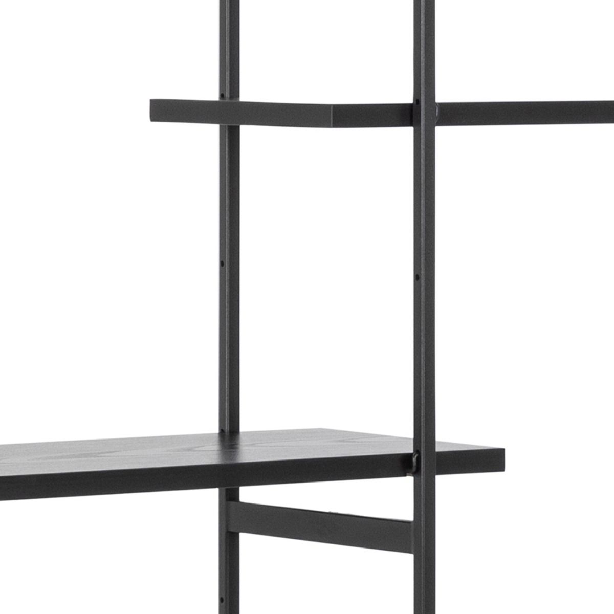 Wooden Bookcase With 1 Sliding Door And 5 Shelves - Angus