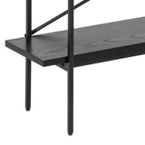 Wooden Bookcase With 1 Sliding Door And 5 Shelves - Angus