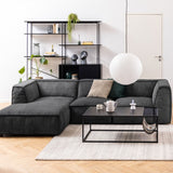 Wooden Bookcase With 1 Sliding Door And 5 Shelves - Angus