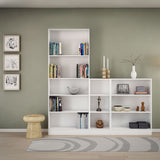 Wooden Bookcase With 2 Shelves Low And Narrow - Basic