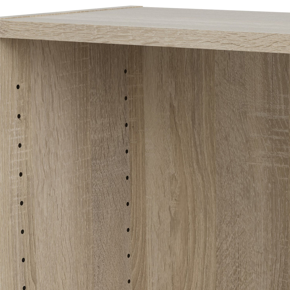 Wooden Bookcase With 2 Shelves Low And Narrow - Basic