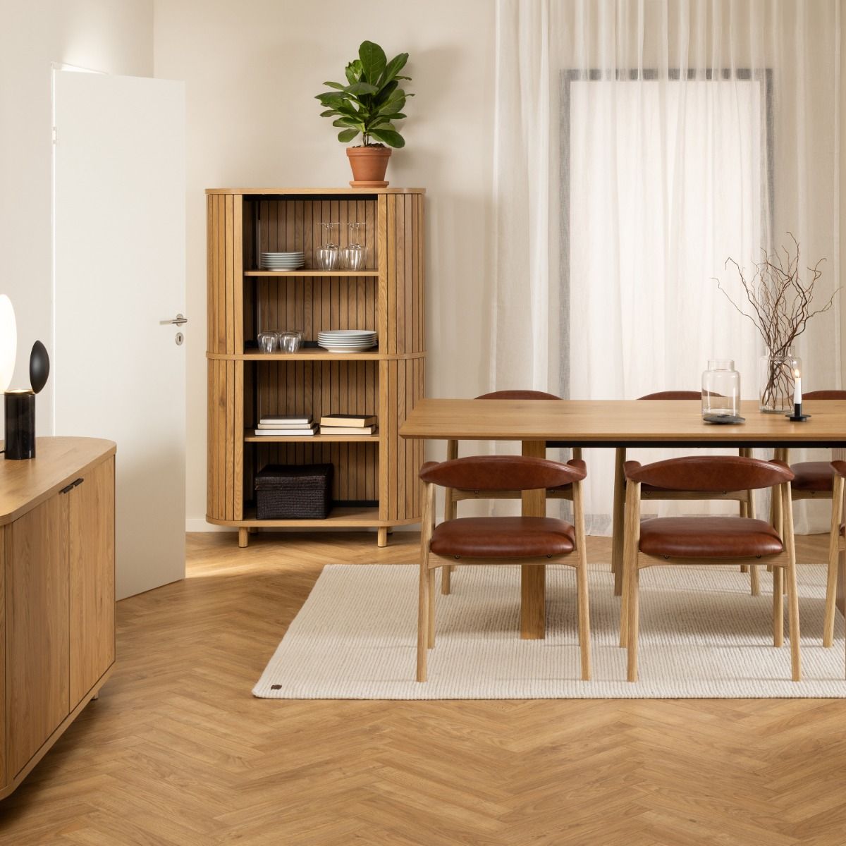 Wooden Bookcase With 3 Shelves - Colima