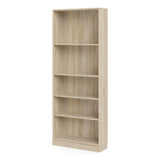 Wooden Bookcase With 4 Shelves Tall And Wide - Basic