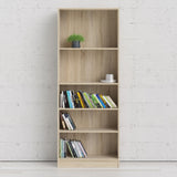 Wooden Bookcase With 4 Shelves Tall And Wide - Basic
