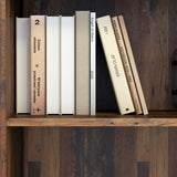 Wooden Bookcase Low And Wide With 2 Shelves - Essential