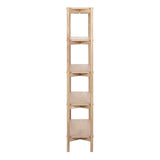 Wooden Bookcase Tall With 4 Shelves - Braidwood