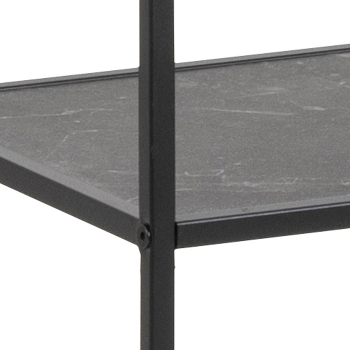 Wooden Bookcase Tall With 4 shelves in Black - Infinity