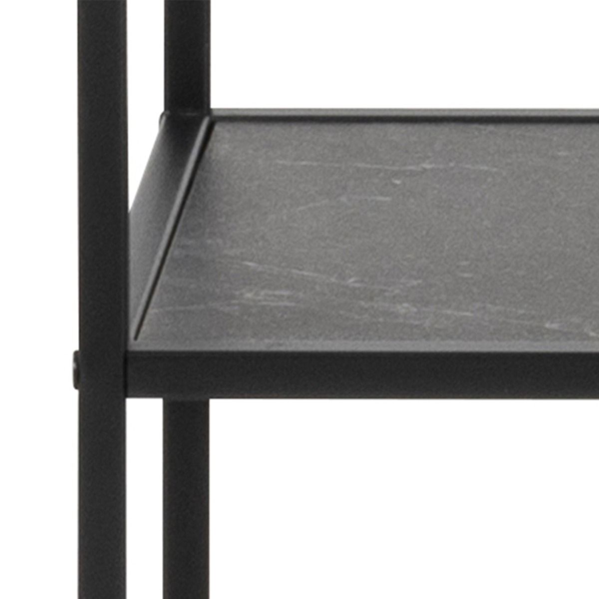 Wooden Bookcase Tall With 4 shelves in Black - Infinity