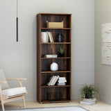Wooden Bookcase Tall And Wide With 5 Shelves - Essential