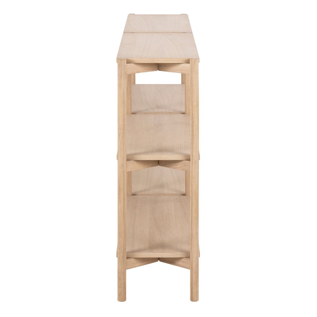 Wooden Bookcase Wide With 4 Shelves - Braidwood