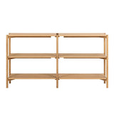 Wooden Bookcase Wide With 4 Shelves - Braidwood