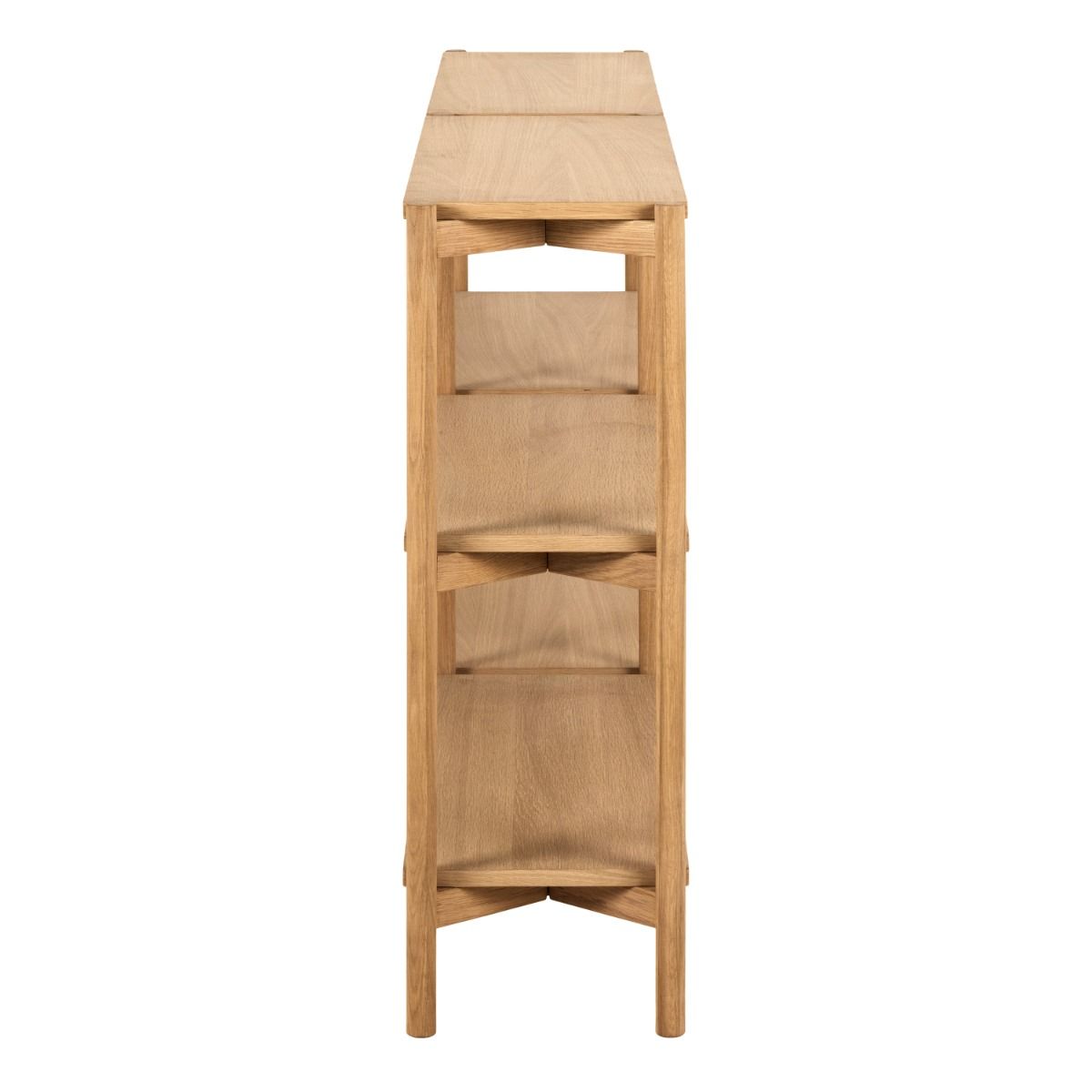 Wooden Bookcase Wide With 4 Shelves - Braidwood