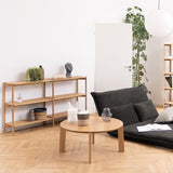 Wooden Bookcase Wide With 4 Shelves - Braidwood