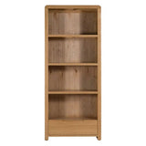 Wooden Bookcase With 1 Drawer And 4 Shelves - Curve