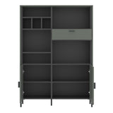 Wooden Bookcase With 2 Doors And 1 Drawer - Arundel