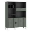 Wooden Bookcase With 2 Doors And 1 Drawer - Arundel