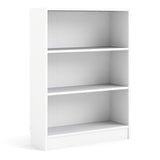 Wooden Bookcase With 2 Shelves Low And Wide - Basic