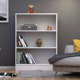 Wooden Bookcase With 2 Shelves Low And Wide - Basic