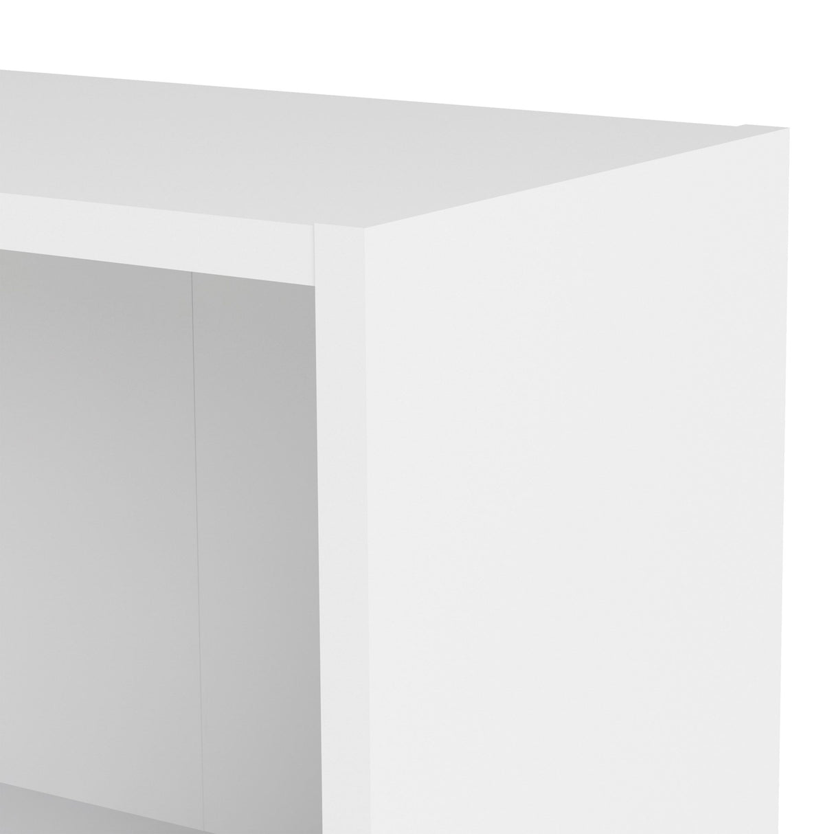 Wooden Bookcase With 2 Shelves Low And Wide - Basic