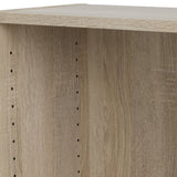 Wooden Bookcase With 2 Shelves Low And Wide - Basic