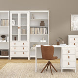 Wooden Bookcase With 5 Shelves - Barcelona