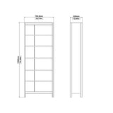 Wooden Bookcase With 5 Shelves - Barcelona
