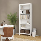 Wooden Bookcase With 5 Shelves - Barcelona